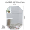 Copy of Fayre Octagonal Bathroom Wall Mirror with Shelf 60Hx45Wcm