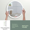 Copy of Ara Warm/Cold LED's Illuminated Bathroom Wall Mirror: Size-60HX60WX5.5D